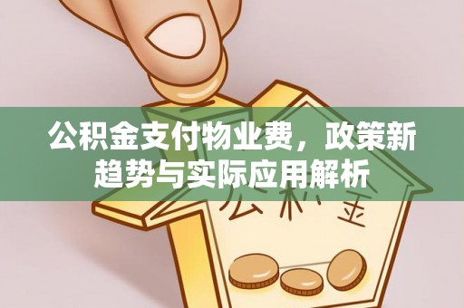 额济纳旗公积金支付物业费，政策新趋势与实际应用解析
