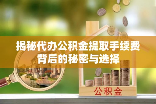 额济纳旗揭秘代办公积金提取手续费背后的秘密与选择