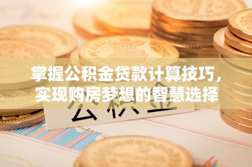 额济纳旗掌握公积金贷款计算技巧，实现购房梦想的智慧选择